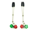 Bondage Nipple Clamps with Two Bells
