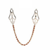 Cripple Nipple Clover Clamps Pearls & Chain