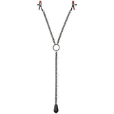 Kink Tug Nipple Clips with Heavy Weight and Silicone Tips