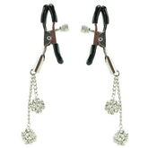 Ornament Adjustable Nipple Clamps With Jewel Accents