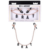S&M Brat Charmed Nipple Clamps