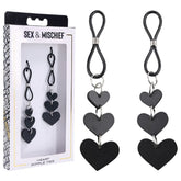 S&M Heart Nipple Ties