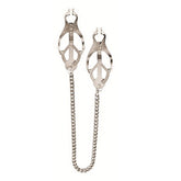 Endurance Butterfly Nipple Clamps With Jewel Chain