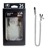 Tapered Broad Tip Nipple Clamps With Link Chain