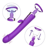 Clit and Nip Suck Dildo Vibe