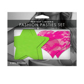 Glow Fashion Pasties Set - Solid