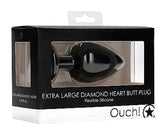 Ouch! Diamond Heart Butt Plug Extra Large