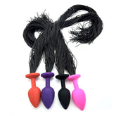 Horsetail Silicone Anal Plug Medium