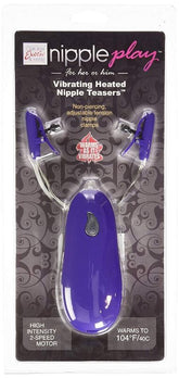 Nipple Play Vibrating Heated Nipple Teasers Purple