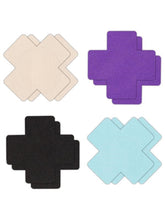 NS Novelties Pretty Pasties Cross I Assorted Nipple Cover 4 Pairs