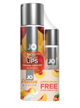 System Jo Peaches and Cream H20 Peachy Lips 120ml Plus FREE H2O Vanilla Cream Lubricant 30ml