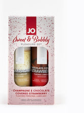 System Jo Sweet and Bubbly Champagne 60ml & Chocolate 60ml Lubricant Pleasure Set