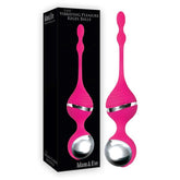 Adam and Eve Vibrating Pleasure USB Rechargeable Kegel Balls Pink