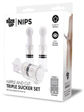 Xgen Products Size Up Nips Nipple and Clit Triple Sucker Set