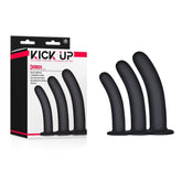 Excellent Power Kick Up Silicone Vaginal Training 3 Sizes Kit Black