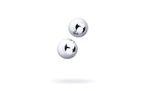 Metal Silver Metal Vaginal Balls 2 Piece 3 cm