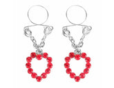 Peekaboo Pasties Ruby Hearts Nipple Jewellery