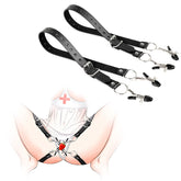 BDStyle Faux Leather Labia Clamp Belt