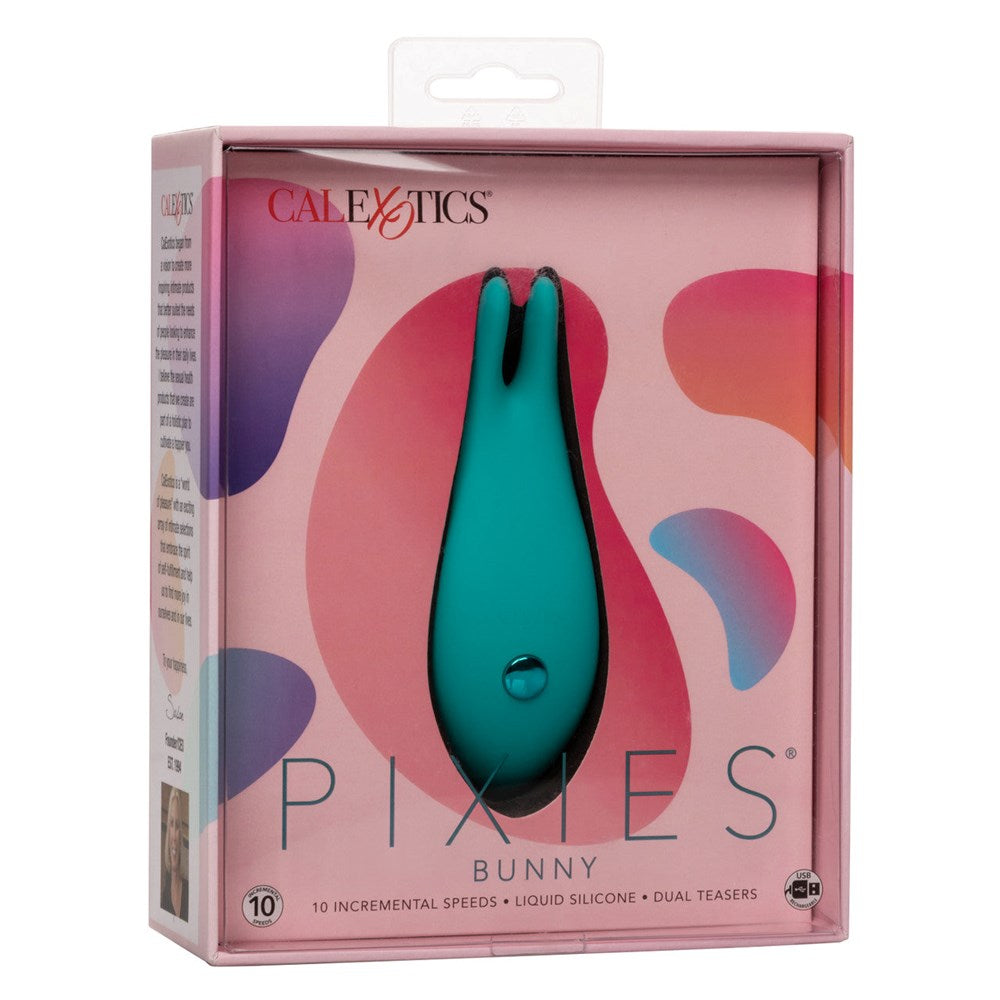 Pixies Bunny Dual Teasers Vibrator by California Exotics - Clit Ticklers and Pulsators