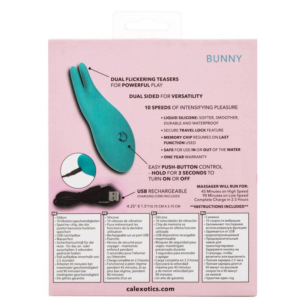 Pixies Bunny Dual Teasers Vibrator by California Exotics - Clit Ticklers and Pulsators
