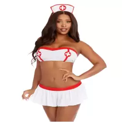 4 Piece Nurse Bedroom Costume - Ivana Spanking