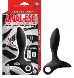 ANAL-ESE Vibrating Alpha Plug No. 1 - Push Button Operated