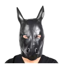 BDStyle Latex Mask Horse Head Bondage Hood