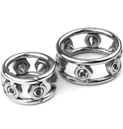 BDStyle Mens Heavy Cock Rings With 6 Spikes