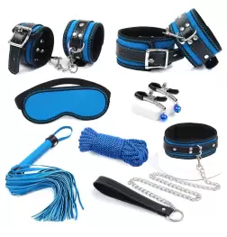 Blue Bondage Kit 7-piece Set