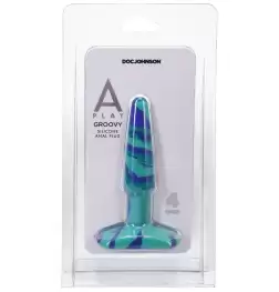 Doc Johnson A-Play Groovy Silicone Anal Play Plug Ocean