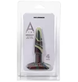 Doc Johnson A-Play Groovy Flexible Silicone Anal Plug Camouflage