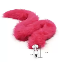 Lengthened Fox Tail Metal Anal Plug Medium