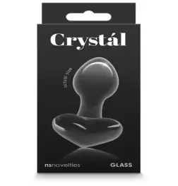 NS Novelties Crystal Heart Glass Butt Plug