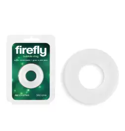 NS Novelties Firefly Stretchy Bubble Ring White