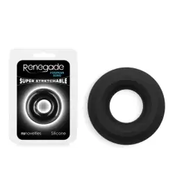 Renegade Fireman Stretchy Cock Ring Black