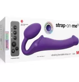 Strap-On-Me 3 Motors Vibrating Bendable Strap-On - Size M