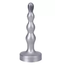 Tantus Ripple Large Anal Beads And Dildo Silver